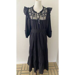 New Cleobella Ravenna Ankle Dress Black